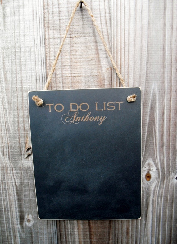 Chalkboard Personalized Hanging To Do List Blackboard