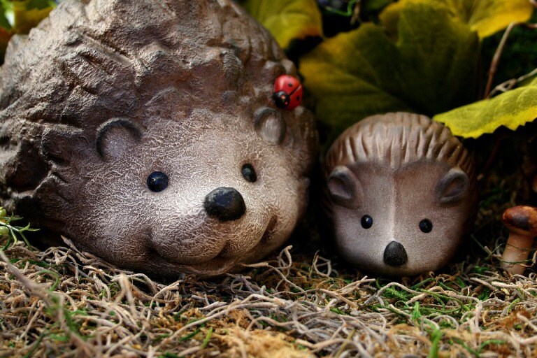 Baby Hedgehog Outdoor Garden or Terrarium Decor Hand Baby Hedgehog Outdoor Garden or Terrarium Decor Hand