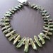 Biwa Green Bronze Rainbow Baroque Pearl Sterling Collar Necklace - Sample Sale