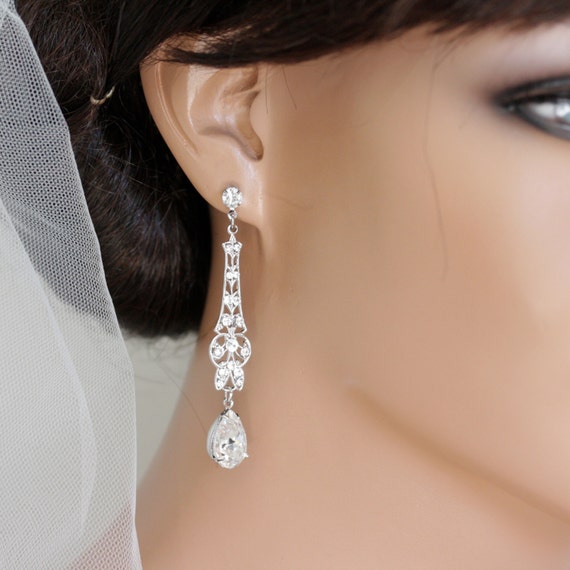 Art Deco Earrings Bridal Earrings Crystal Wedding Earrings   Il 570xN.445585900 Nyuj 