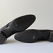1920s Shoes / Vintage 20s Black Satin Maryjanes / 20s
