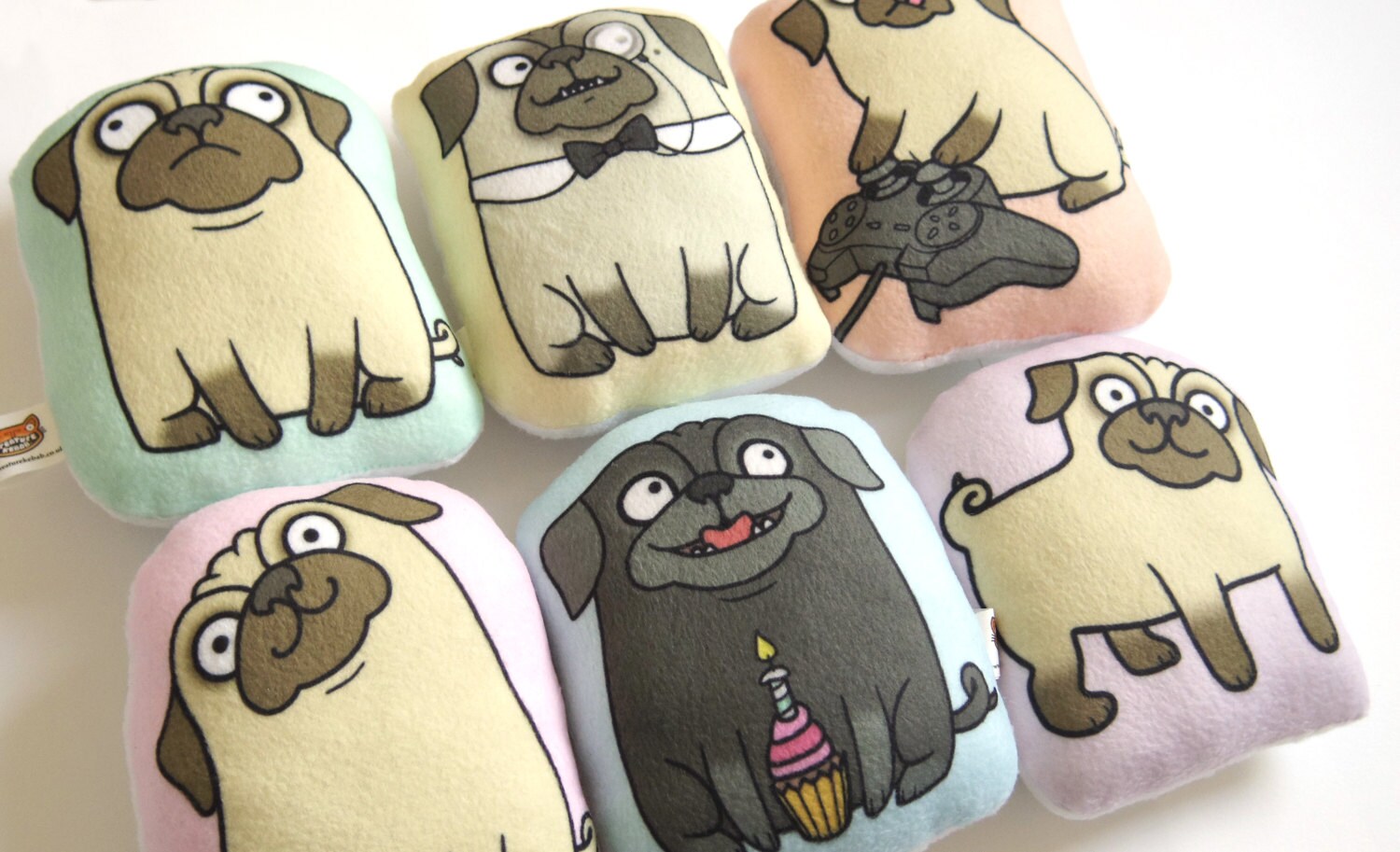 Pug Plush Doll Soft Fleece Pug