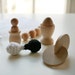 Montessori Baby Toys - 5 Sweet Toys in One Bag, Simple, Wooden, Cotton