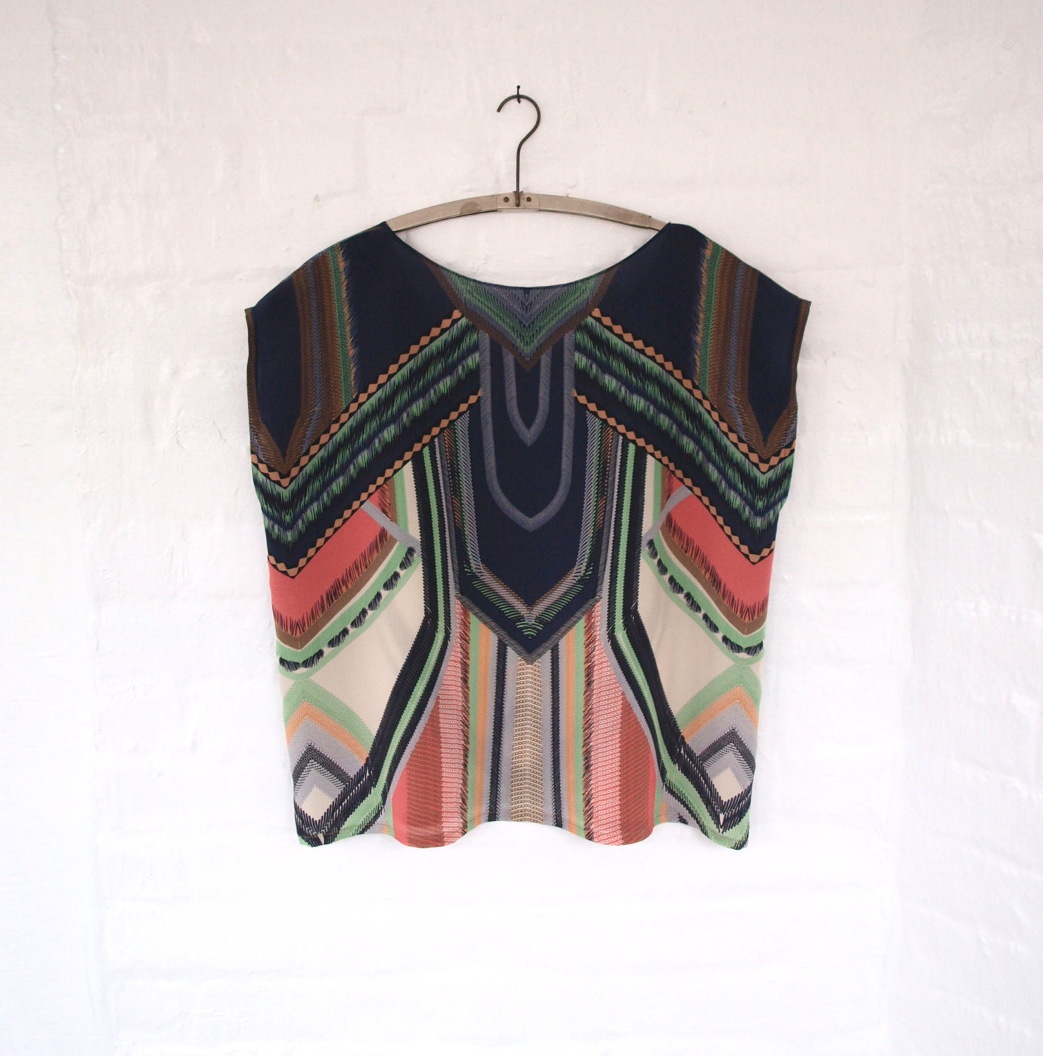 LAST ONE Electric Tassel Silk Blouse