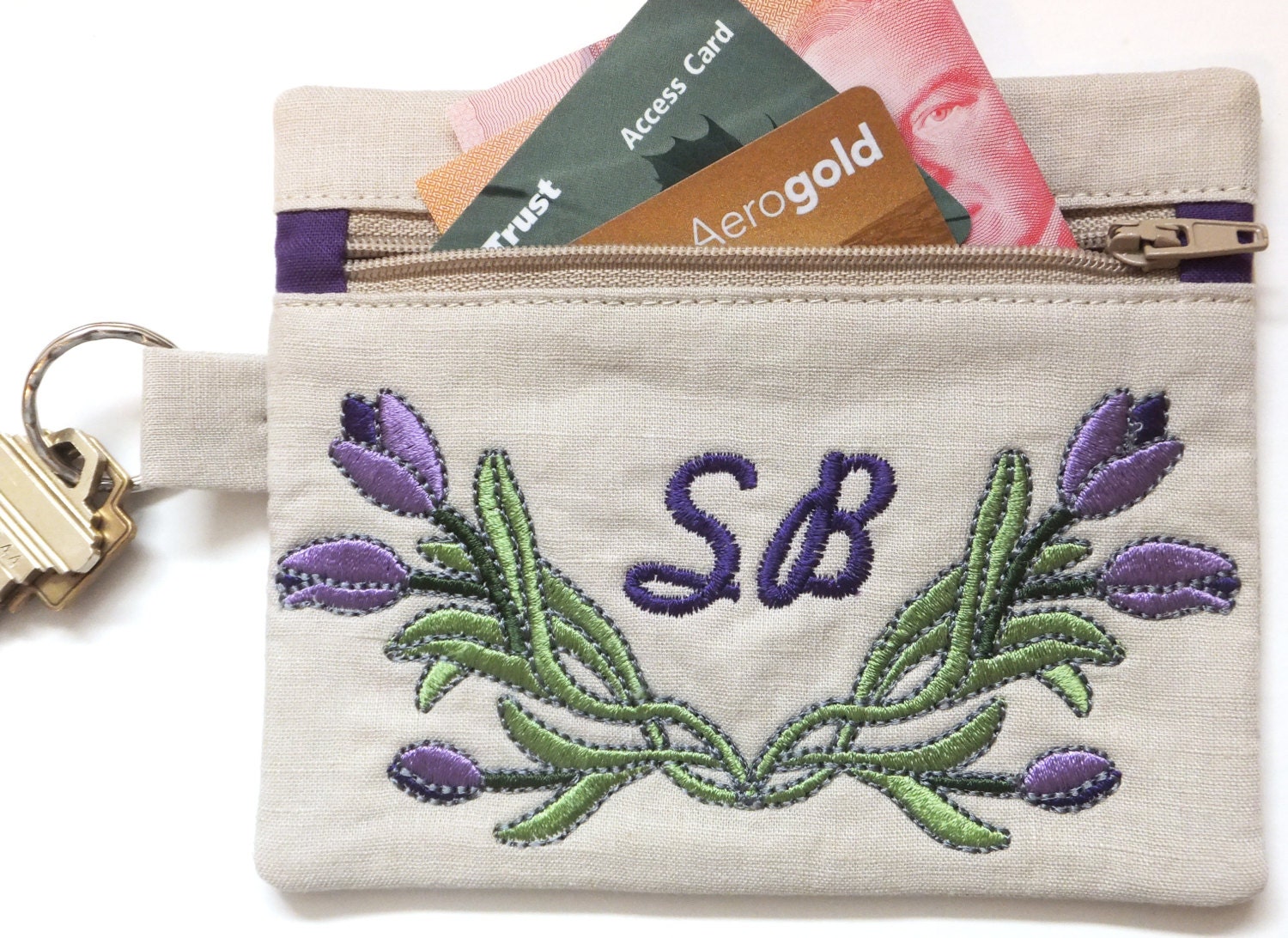 IntheHoop Wallets Machine Embroidery by SewCreativewithSnez