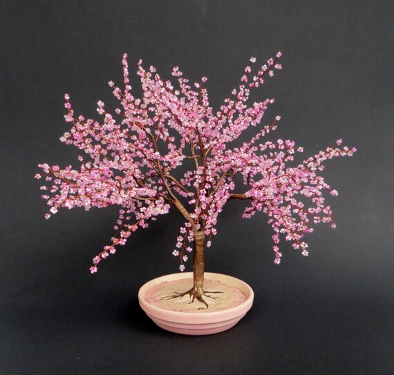 Cherry Blossom Bonsai Beaded Bonsai tree