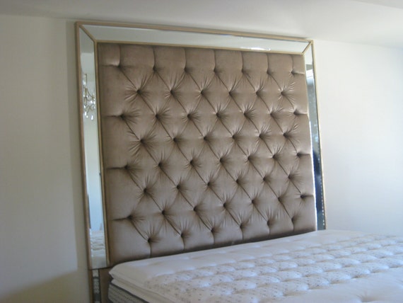 Headboard King Size Upholstered Headboard Headboard with - Headboard King Size Upholstered Headboard Headboard with Mirrors Tufted  Headboard Custom Headboard Bed