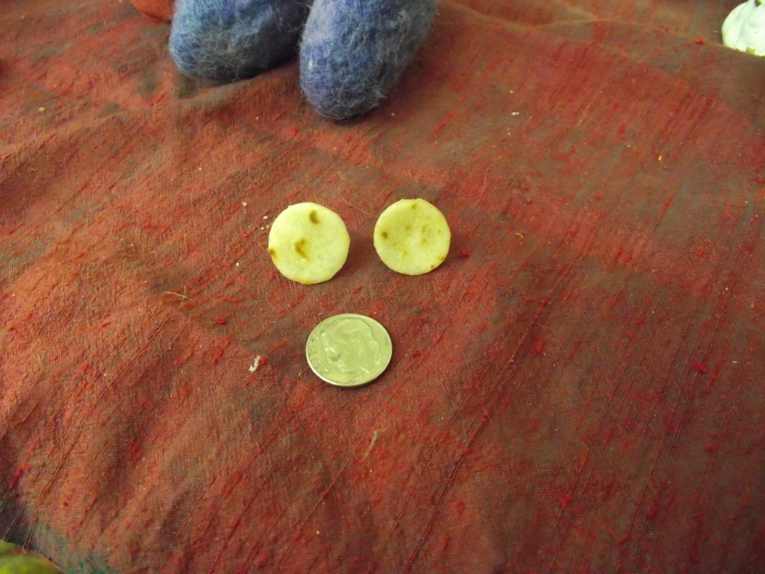 Lefsa Lefse Earrings Swedish Norwegian by NordLakeReflections