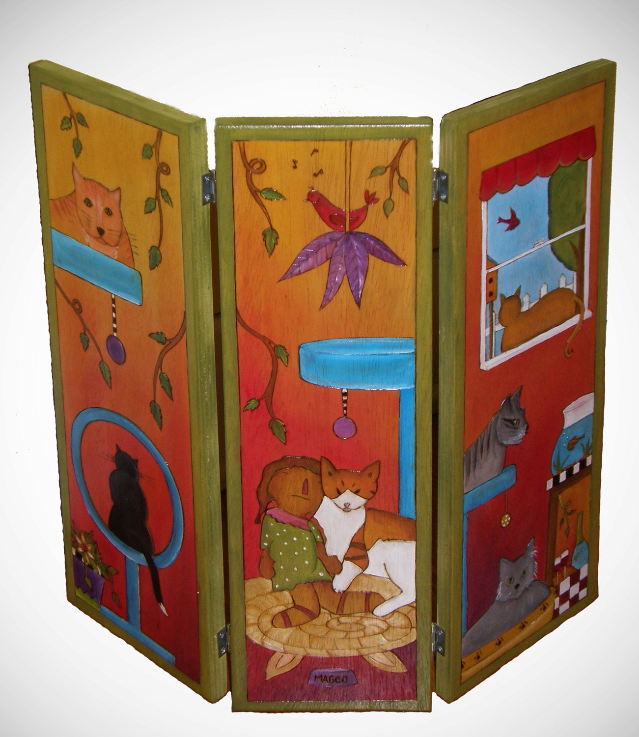 Items similar to Pet gate/ Pet screen/ Kitty litter screen/ decorative