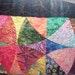quilted scrappy patchwork throw blanket - Winding Ways Batik