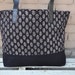 Canvas Tote Bag with leather straps - Beach Bag, Shoulder Bag, Large Tote, Diaper Bag