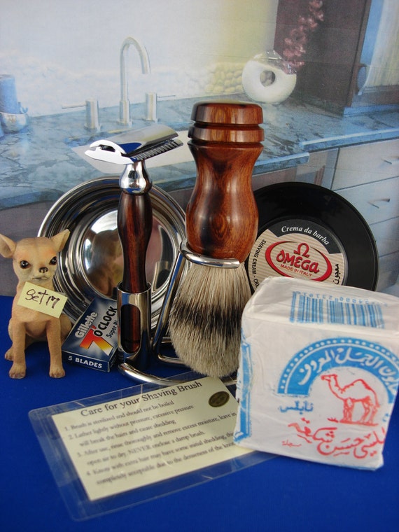 Wet ShavingDouble Edge RazorShaving SetBadger BrushChrome