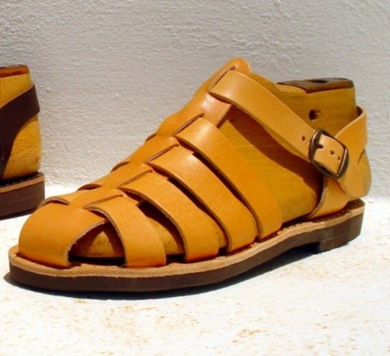Sandales grecques romaines en cuir pour hommes par AnaniasSandals