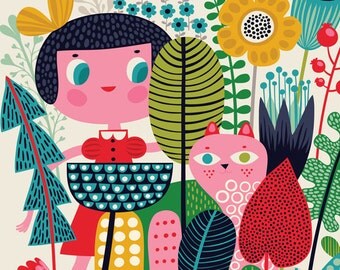 Really Small Gang - limited edition giclee print of an original illustration (8 x 10 in)