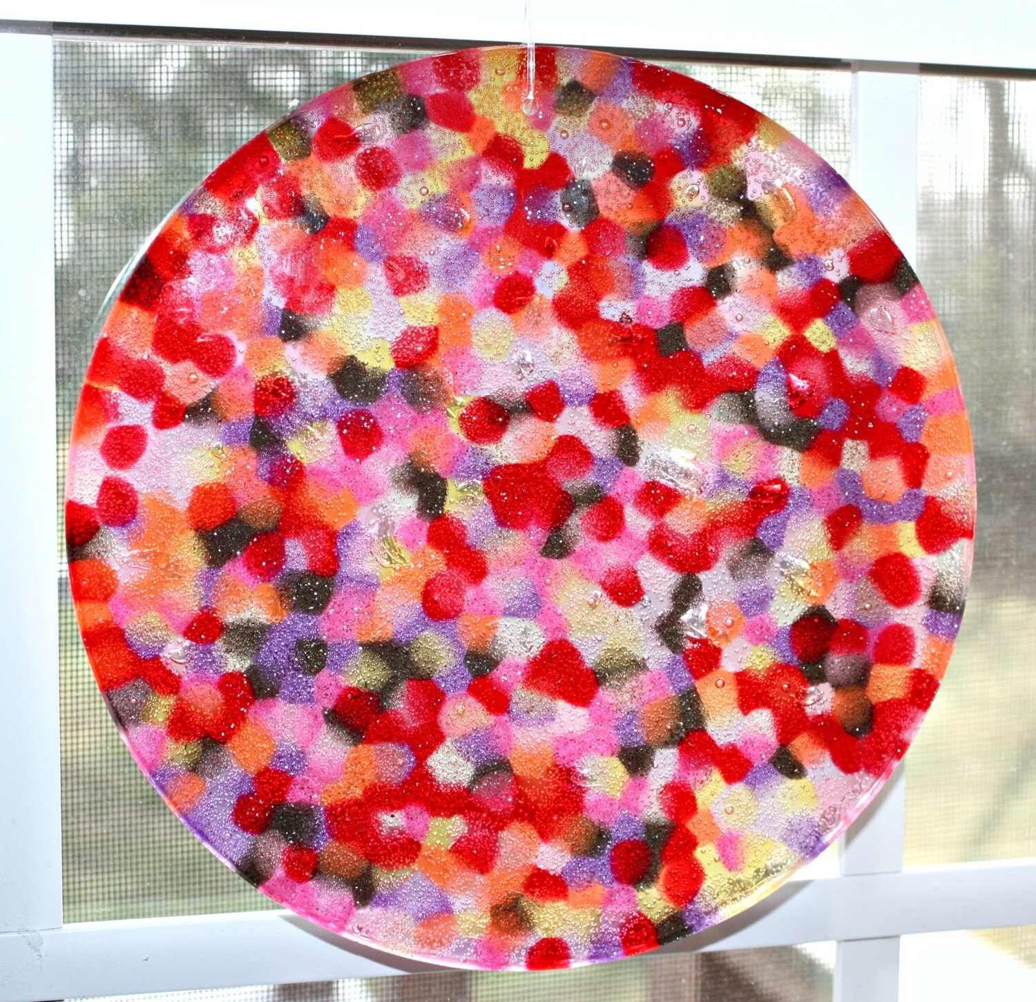 Suncatcher Unique Mosaic Twilight Hand Crafted by MeiFaithStudio