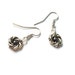 Silver and Black Beaded Earrings, Beaded Jewelry, Hematite Jewelry, Handmade Earrings
