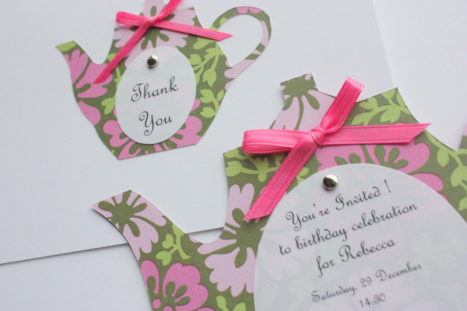 Tea Party Thank You Note