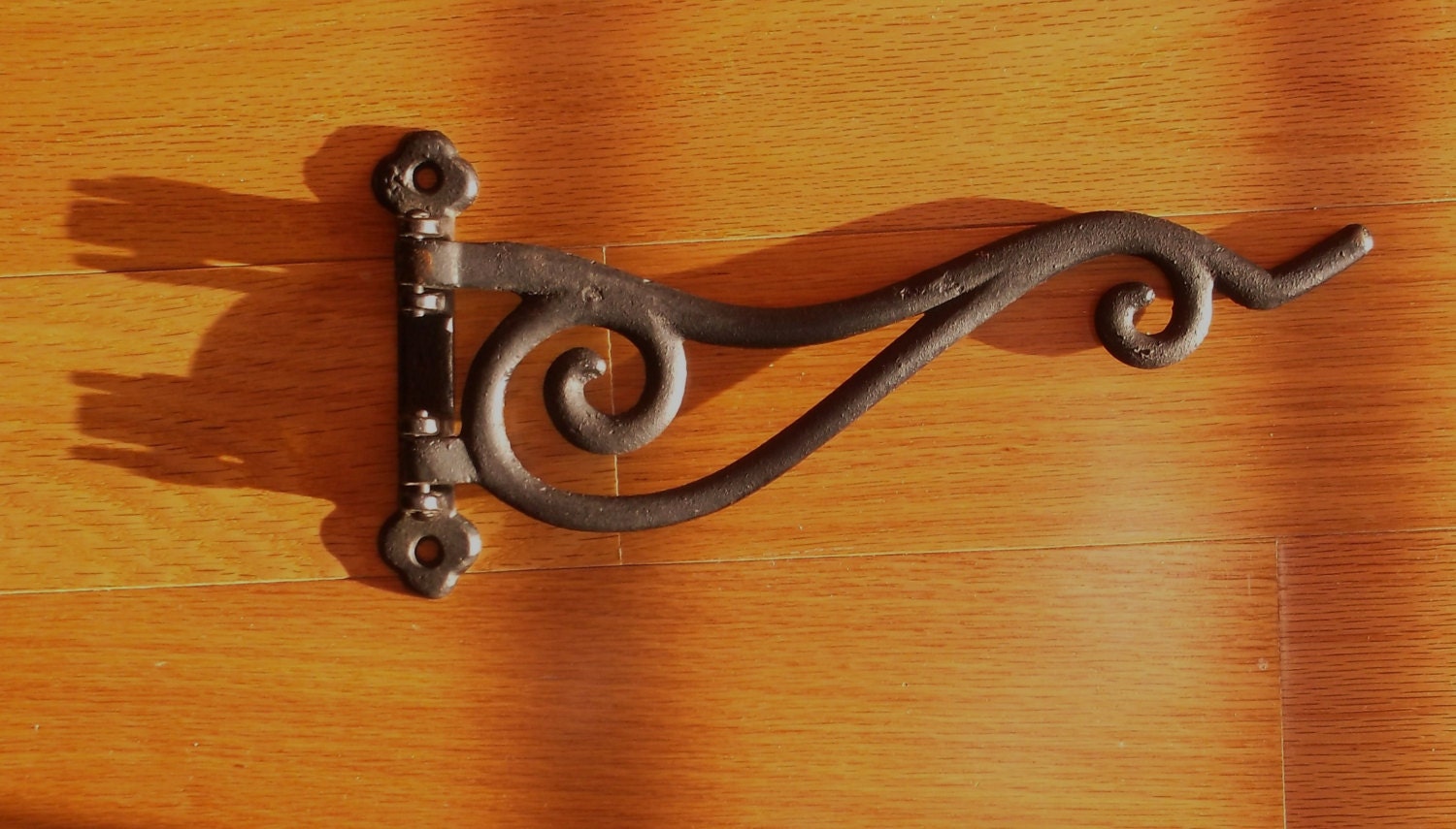Vintage Cast Iron Swing Arm Plant Holder.. by NittyGrittyVintage