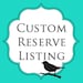 Reserve listing for Nanette : 113