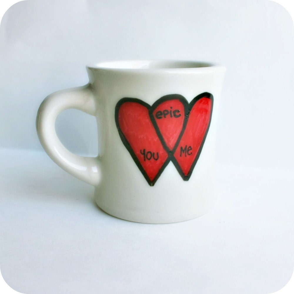 Valentine Funny Mug coffee tea cup diner mug red by