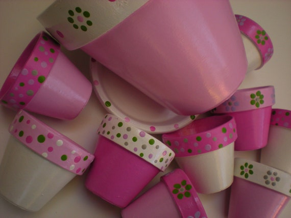 Baby Shower Favors Small Flower Pots