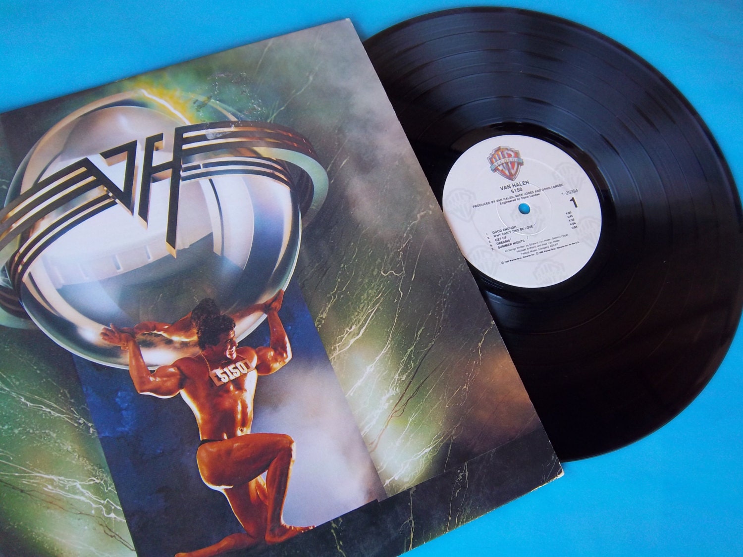 Vintage Van Halen Record Album 5150 1970s