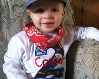 Thomas the Train Birthday Shirt Set - Long Sleeve