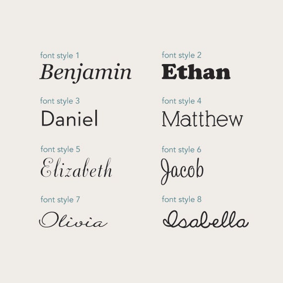 Personalized Name Lettering Decal