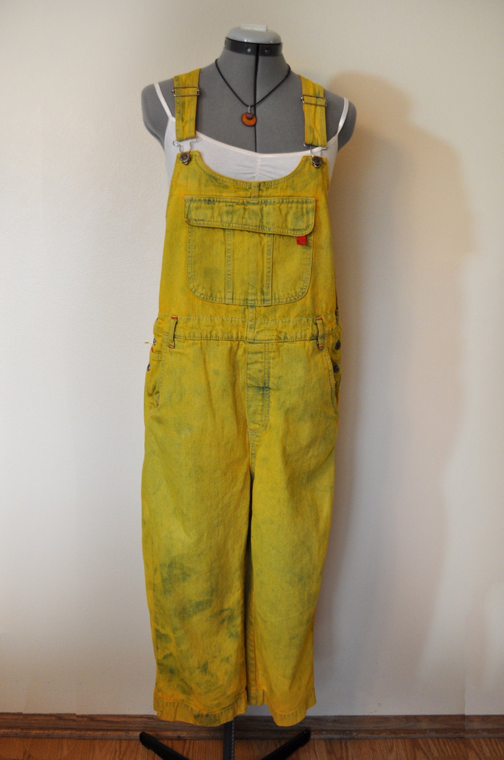gold overalls