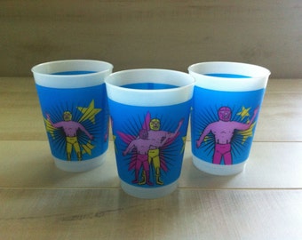 Luchador Wrestlers Plastic Cup