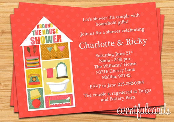 Around the House Wedding Shower Invitation Il_570xn