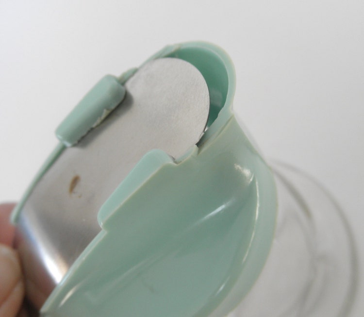 Vintage Dripcut Syrup Dispenser. Aqua Blue by UniquelyYoursbyCil