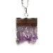 Silver Dipped Amethyst Necklace