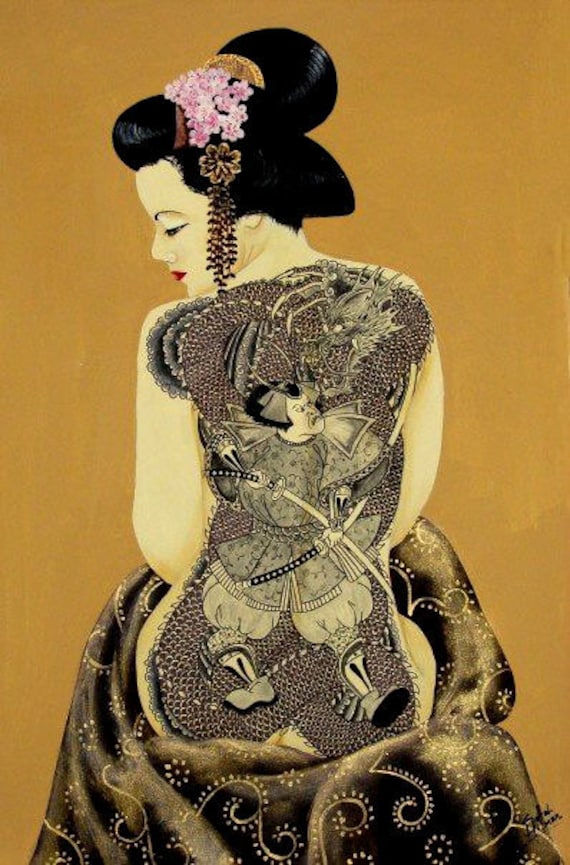 Geisha And Dragon Tattoo Geisha And Dragon Tattoo