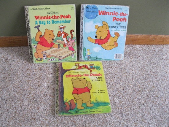 3 Winnie the Pooh LIttle Golden Books by littlegoldenbooks on Etsy