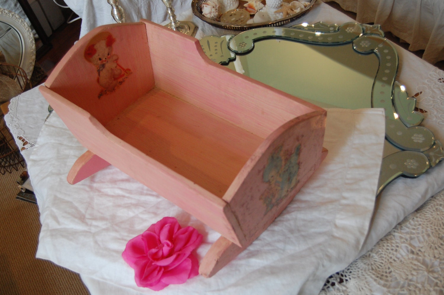 etsy doll cradle