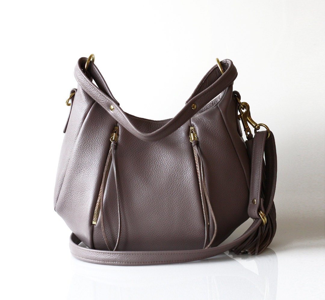 SALE Soft Leather handbag purse OPELLE Baby Ballet Bag