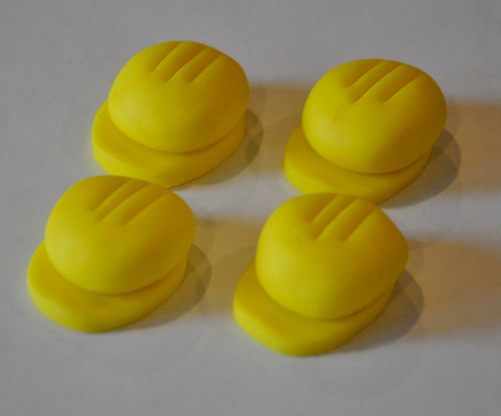 Hard Hats Construction Fondant Cupcake Cake or Cookie