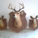 Vintage Deer Plaques by Orn-A-Craft 1945 /Set Three Pieces