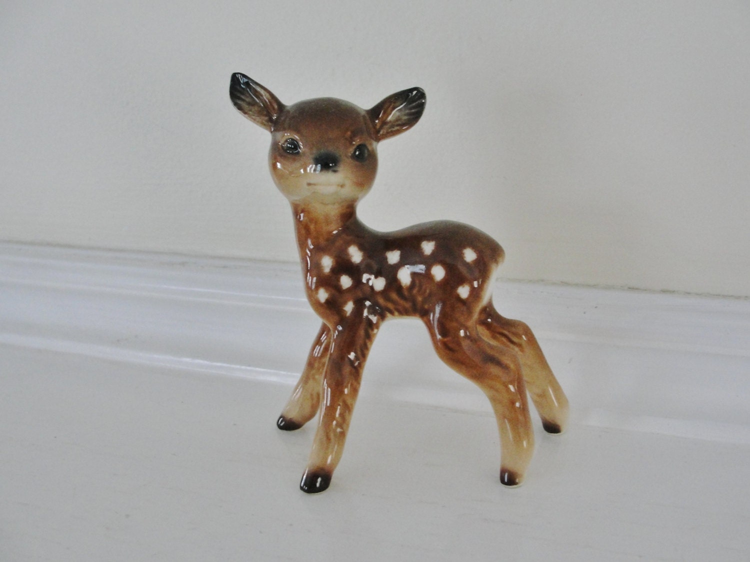 Vintage Deer Figurine Vintage Goebel Porcelain Deer Fawn
