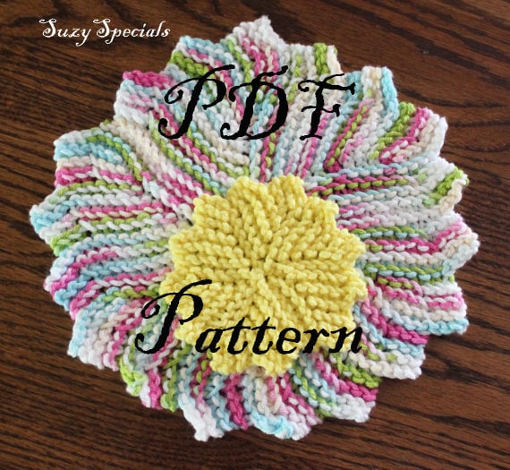 Knitted Reuseable Washcloth and Makeup Remover Pad Patterns