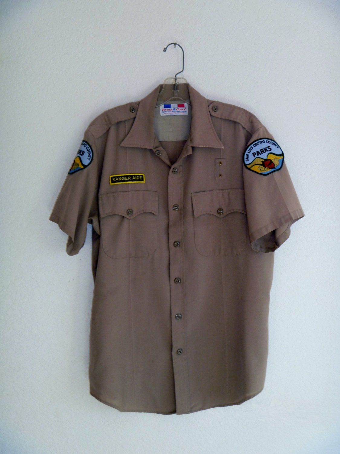 Vintage 70's Park Ranger Uniform Shirt with San Luis