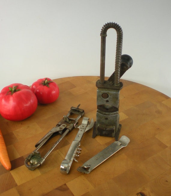 4 Vintage/antique Bottle Jar Openers Speedo Krag AJ Rams