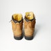 tan hiking boots red laces