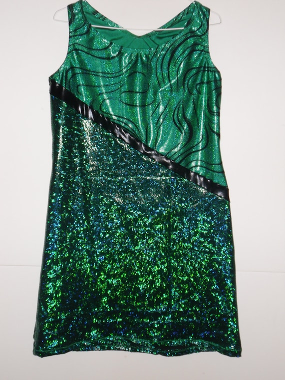 Green spandex running dress reserved for Natalie