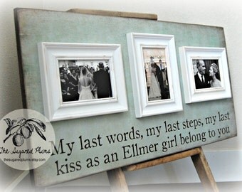 Personalized Picture Frame Custom 16x30 Anniversary Love Father of the Bride Mother of Bride The Sugared Plums