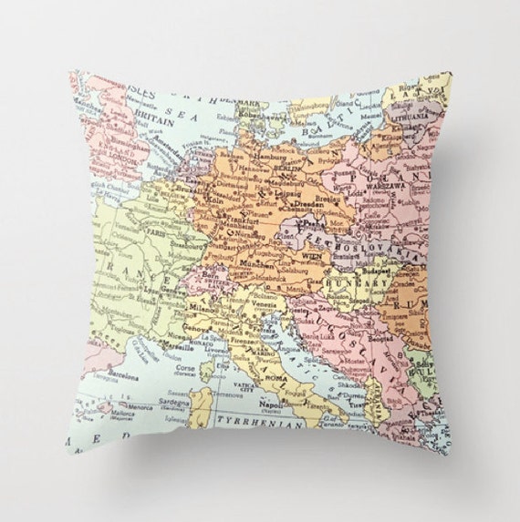 Items similar to European tour pillow cover on Etsy