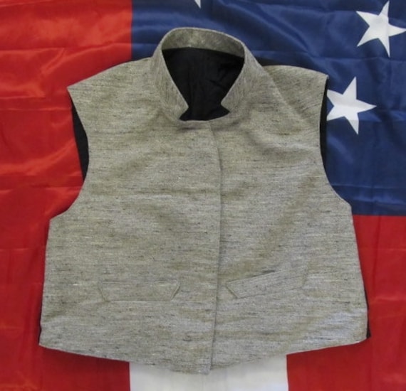 Civil War Confederate Jean Cloth Vest Size 48