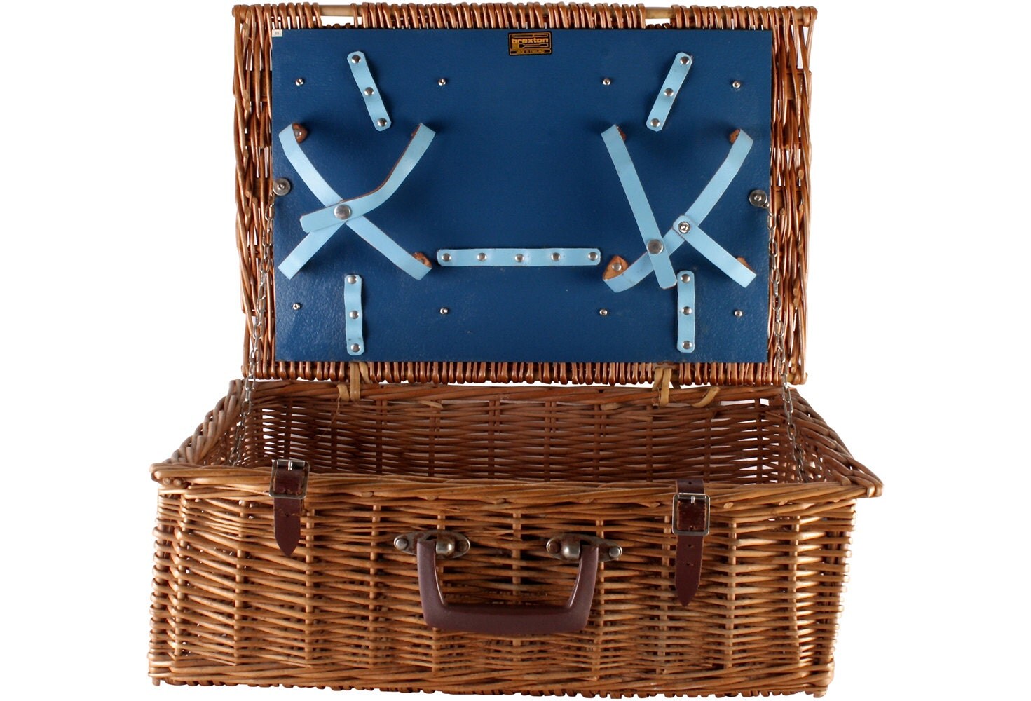Vintage Brexton Picnic Basket Made in England