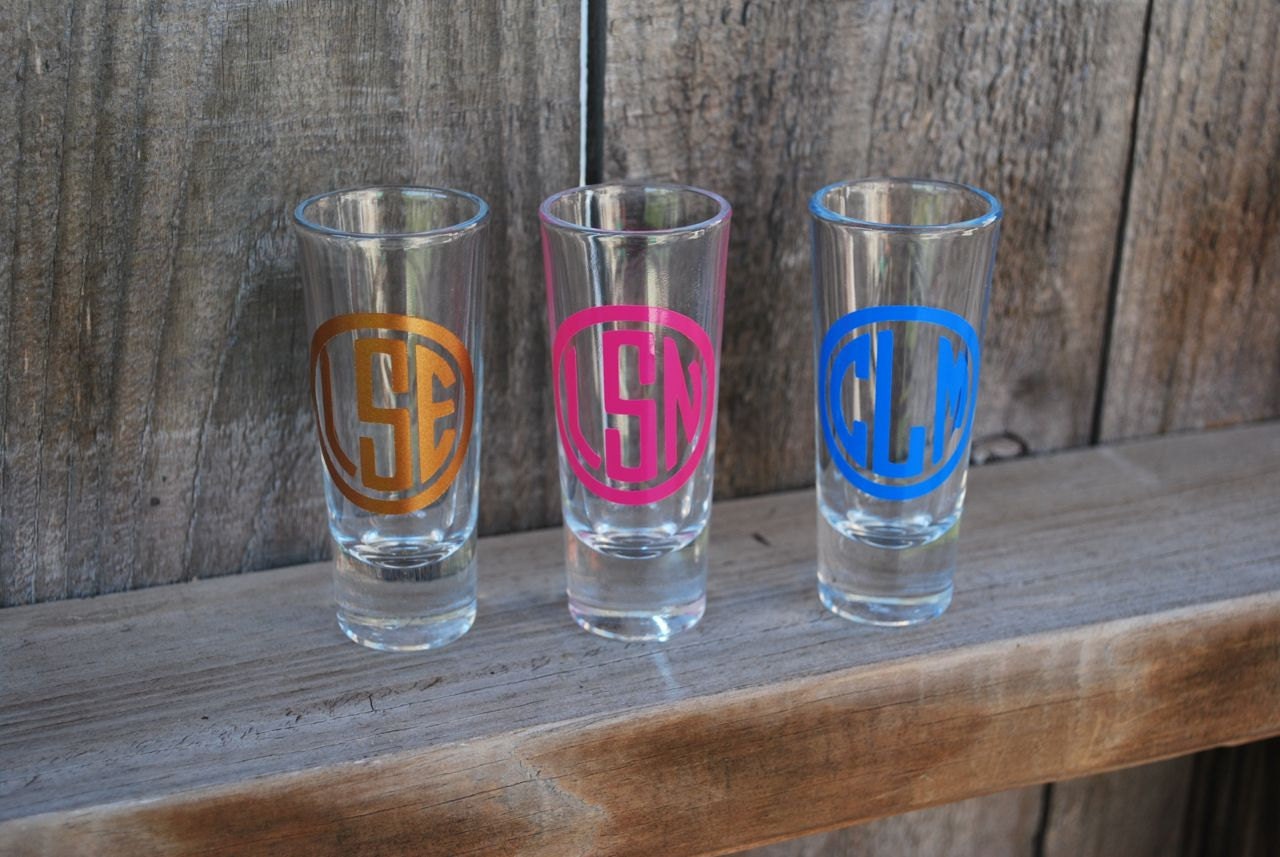 Personalized Shot Glass by limetreegifts on Etsy